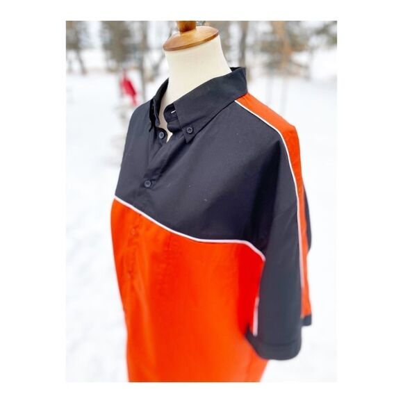 Ash City Mens Casual Button Down Shirt Rockabilly - Picture 14 of 14